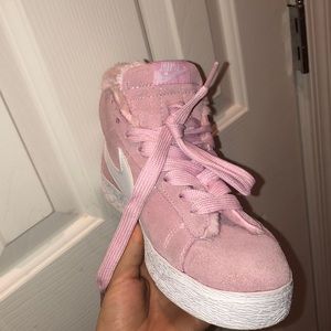 Nike | Shoes | Pink Fuzzy Nike High 